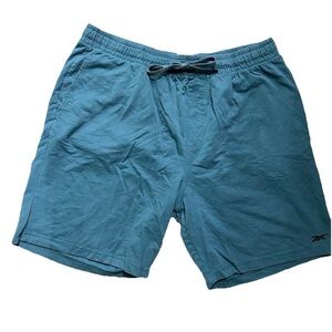 Men’s Reebok Teal Blue Sweat Shorts With Pockets Size 2XL XXL￼